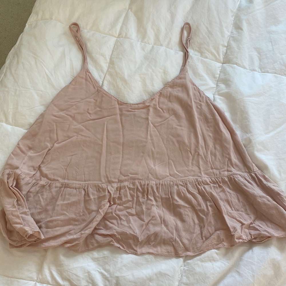 TOPSHOP LIGHT PINK BABY DOLL TANK